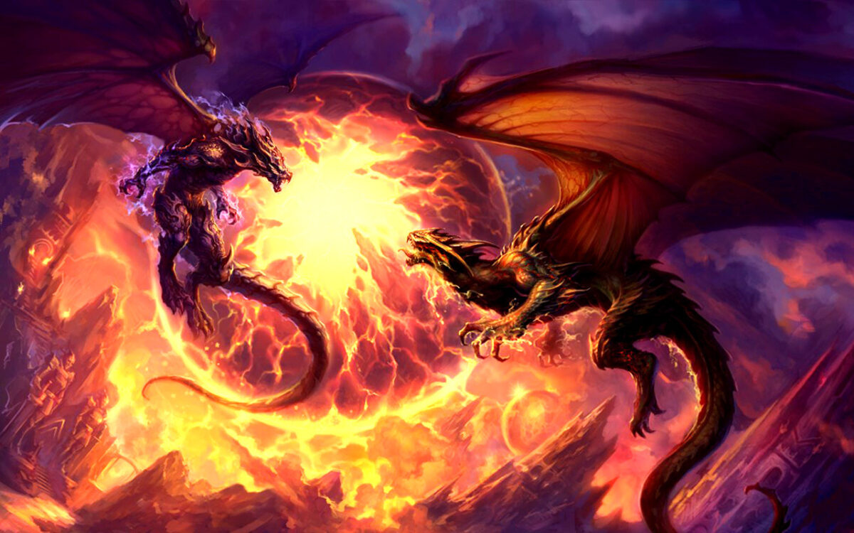 dragons and fire